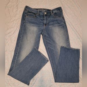 Women's 14 Xlong American Eagle Hi-Rise Straight Jeans